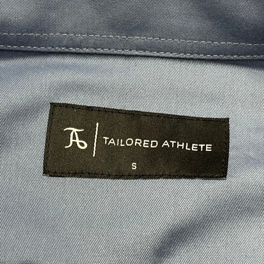 New Tailored Athlete Mens Button Down Dress Shirt‎ Long Sleeve Gray Size S